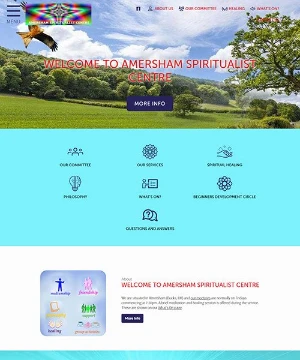 An example of Amersham Spiritualist Church website