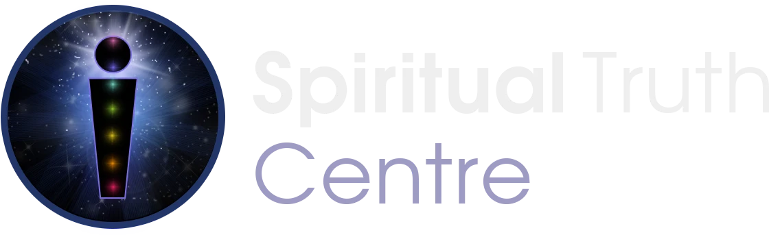 The Spiritual Truth Centre logo for header featuring outline of person with chakras